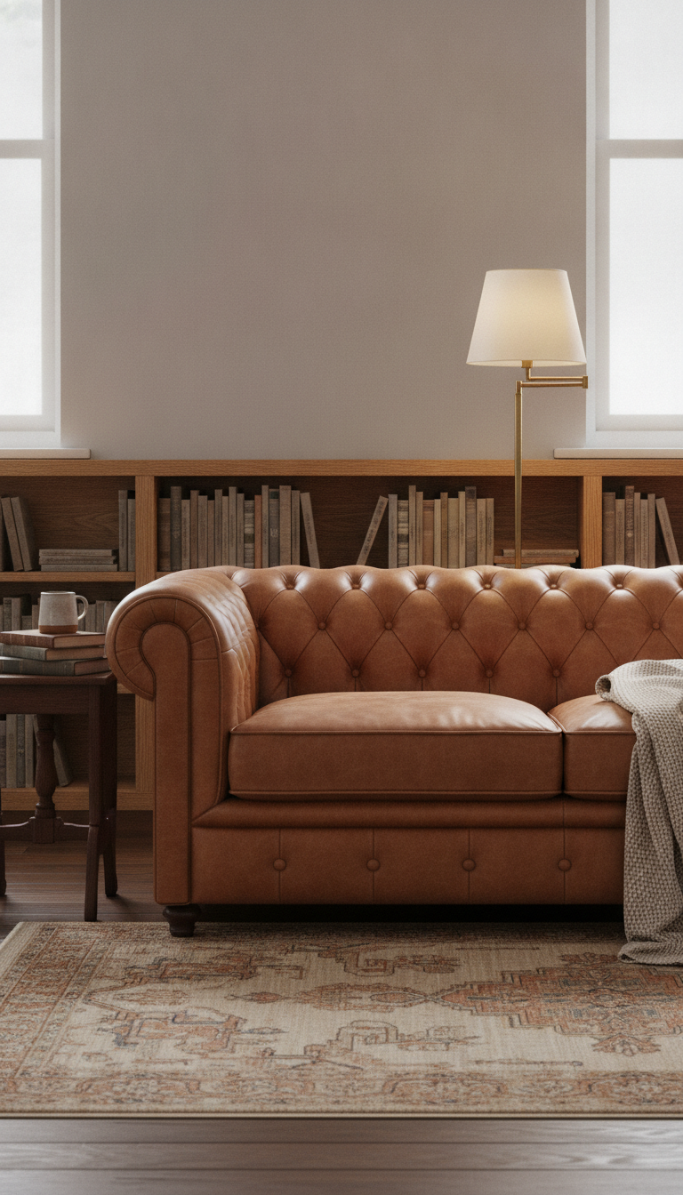La guía definitiva para elegir tu sillón orejero Chesterfield y crear el rincón de lectura perfecto
